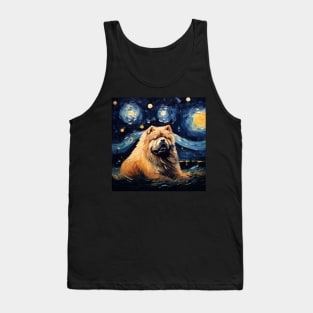 Chow Chow Painted by Vincent Van Goh Tank Top